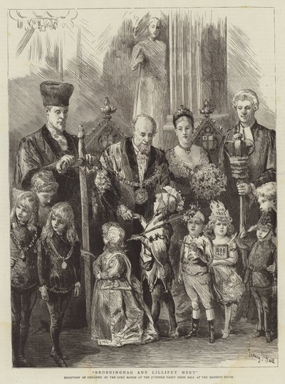 Brobdingnag e Lilliput si incontrano da Sydney Prior Hall