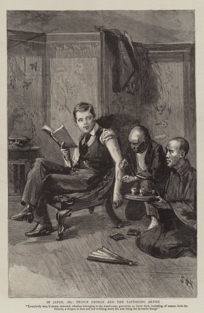 In Giappone, 1881, il Principe Giorgio e l