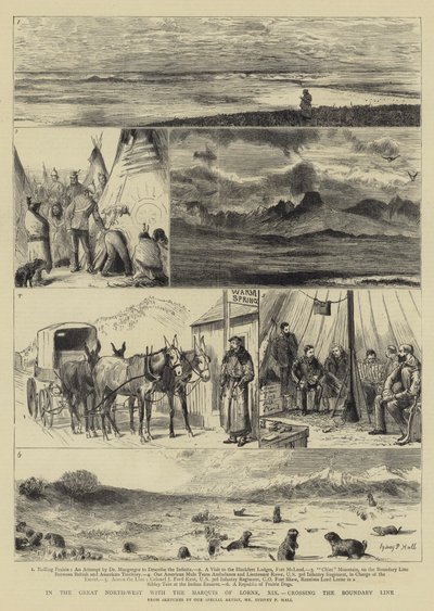 Nel Grande Nord-Ovest con il Marchese di Lorne, XIX, attraversando la Linea di Confine da Sydney Prior Hall