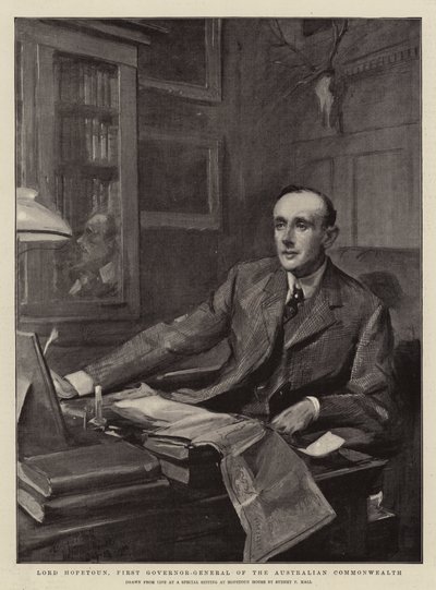 Lord Hopetoun, primo governatore generale del Commonwealth australiano da Sydney Prior Hall