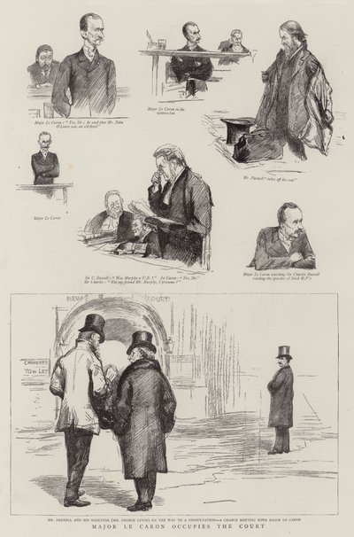 Il maggiore Le Caron occupa il tribunale da Sydney Prior Hall