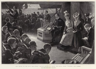 La crociera del Re e della Regina, servizio religioso a bordo dello yacht reale Victoria e Albert da Sydney Prior Hall