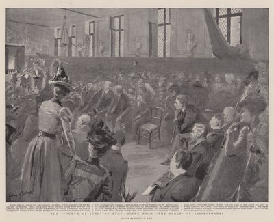 Il quattro di giugno a Eton, scena da Le Rane di Aristofane da Sydney Prior Hall