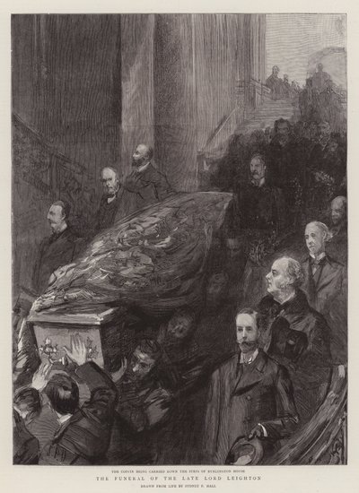 Il funerale del defunto Lord Leighton da Sydney Prior Hall