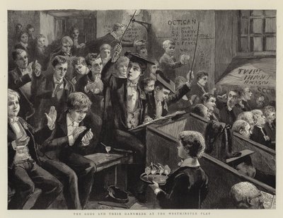 Gli dei e il loro Ganimede al Westminster Play da Sydney Prior Hall