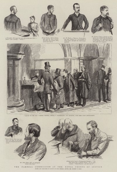 La Commissione Parnell alla Royal Courts of Justice da Sydney Prior Hall