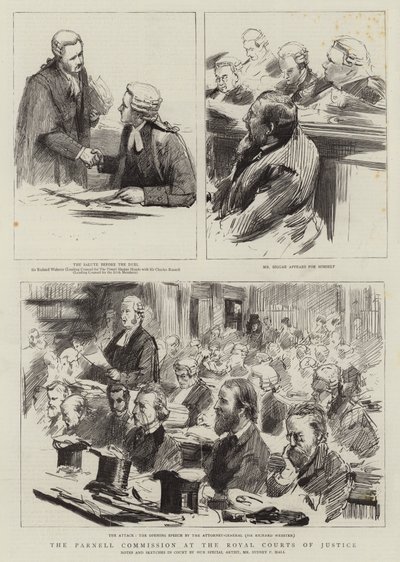 La Commissione Parnell alla Royal Courts of Justice da Sydney Prior Hall