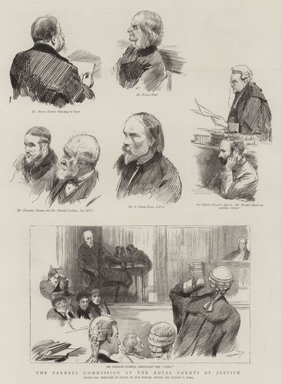La Commissione Parnell alla Royal Courts of Justice da Sydney Prior Hall