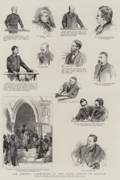 La Commissione Parnell alla Royal Courts of Justice da Sydney Prior Hall