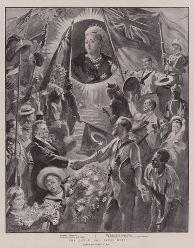 La Regina, Dio la Benedica! da Sydney Prior Hall