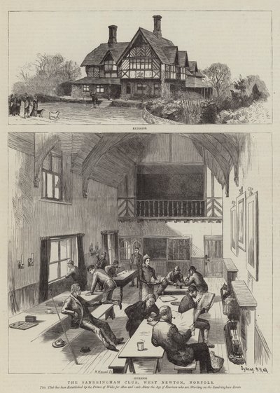 Il Sandringham Club, West Newton, Norfolk da Sydney Prior Hall