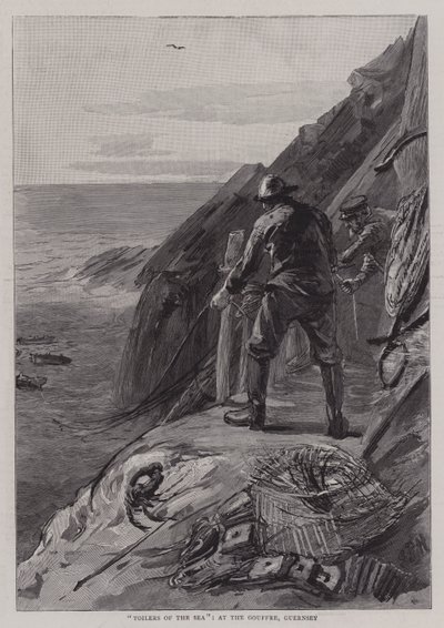 Lavoratori del mare, al Gouffre, Guernsey da Sydney Prior Hall