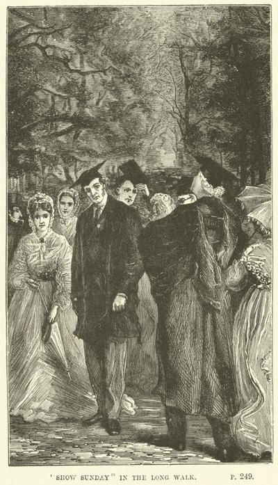 Illustrazione per Tom Brown a Oxford di Thomas Hughes da Sydney Prior after Hall