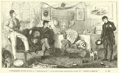 Illustrazione per Tom Brown a Oxford di Thomas Hughes da Sydney Prior after Hall