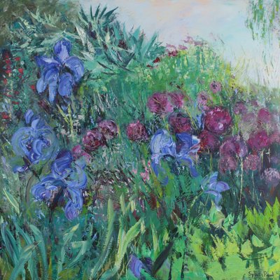 Iris con Allium da Sylvia Paul