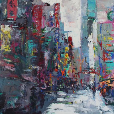 Tokyo Street, 2024 (acrilico) da Sylvia Paul