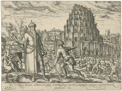 Torre di Babele da Symon Novelanus (attributed to)