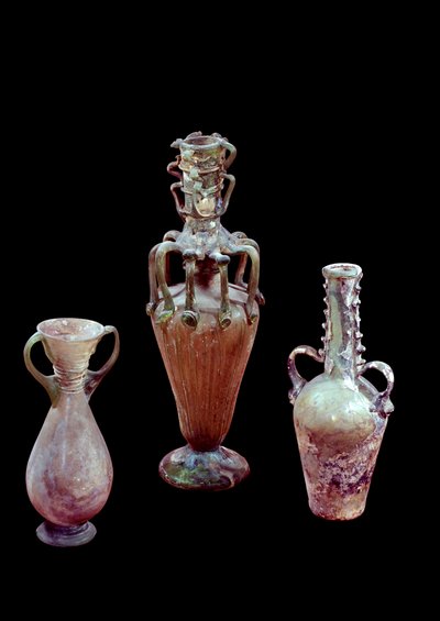 Arte orientale: vasi di vetro di produzione siriana da Syrian