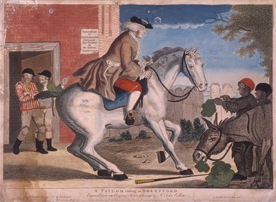 Un sarto che cavalca verso Brentford, 1786 da TS Stayner