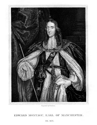 Edward Montagu, 2º Conte di Manchester, soldato inglese, 1828 da T. A. Dean
