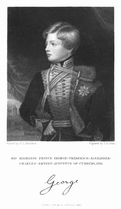 George Frederick Alexander Charles Ernest Augustus di Cumberland, 1831 da T. A. Dean
