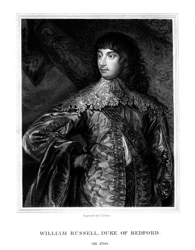 William Russell, 1° duca di Bedford, soldato britannico, 1825 da T. A. Dean