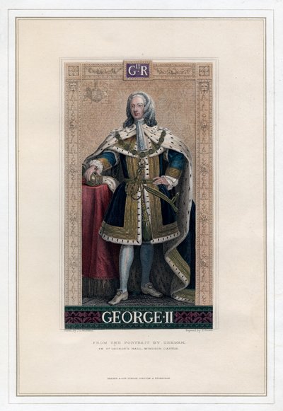 Giorgio II, Re di Gran Bretagna e Irlanda da T. Brown