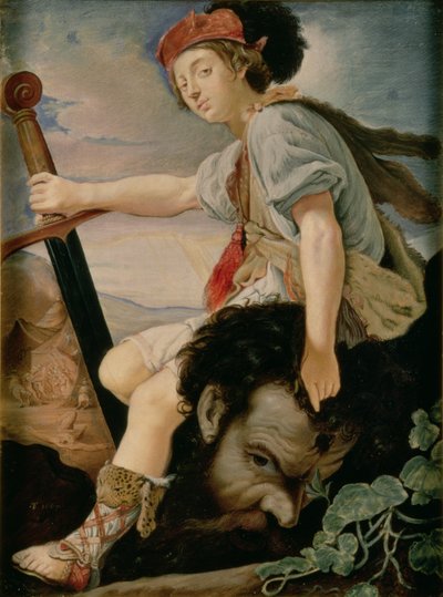 Davide con la Testa di Golia da T. Flatman