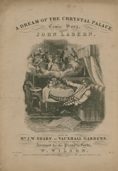 Un sogno del Crystal Palace, una canzone comica di John La Bern da T. Hampson Jones