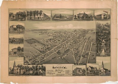 Veduta di Lititz e Warwick, Contea di Lancaster, Pa.: 1887 da T. M. Fowler