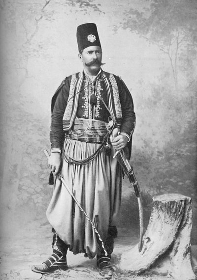 Un siriano nel suo costume completo, 1902 da T. R. Dumas and Son