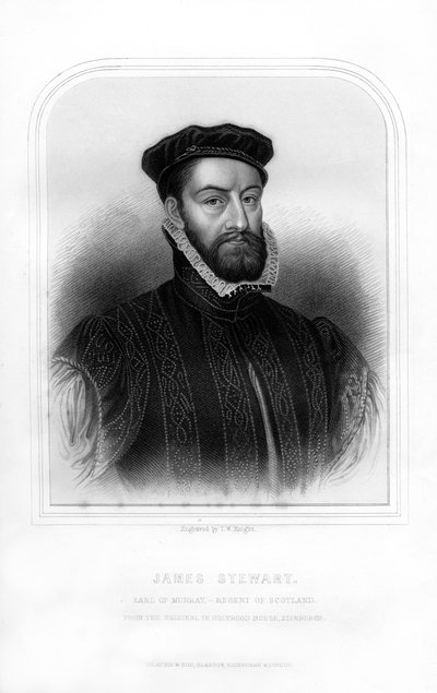 James Stewart, 1° Conte di Moray, Reggente di Scozia, 1870 da T. W. Knight