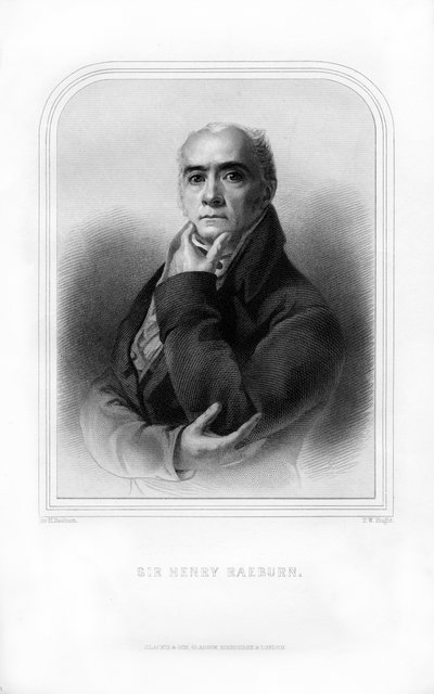 Sir Henry Raeburn, pittore di ritratti scozzese, 1870 da T. W. Knight