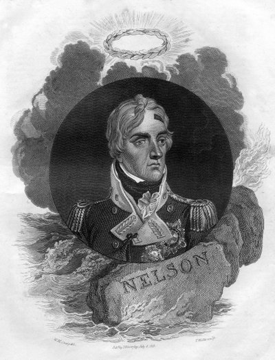 Lord Horatio Nelson, comandante navale inglese, 1816 da T. Wallis