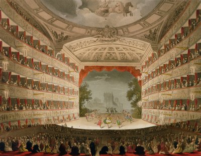 Kings Theatre Opera House, inciso da J. Bluck, pub. da Ackermann