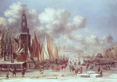 Scena invernale ad Amsterdam da T. and Storck, A. Heeremans