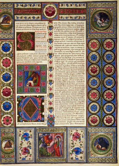 Incipit dal Libro di Michea, dal Volume II della Bibbia di Borso d