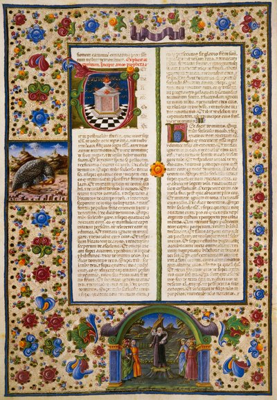 Incipit dal Primo Libro dei Maccabei, dal Volume I della Bibbia di Borso d