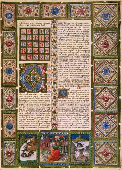 Incipit dal Secondo Libro dei Maccabei, dal Volume II della Bibbia di Borso d