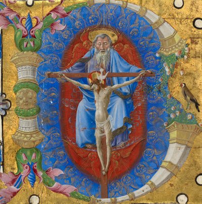 Iniziale B: La Trinità da Taddeo Crivelli