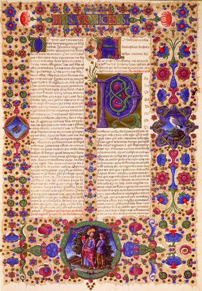 Seconda lettera di Paolo ai Tessalonicesi, dal Volume II della Bibbia di Borso d