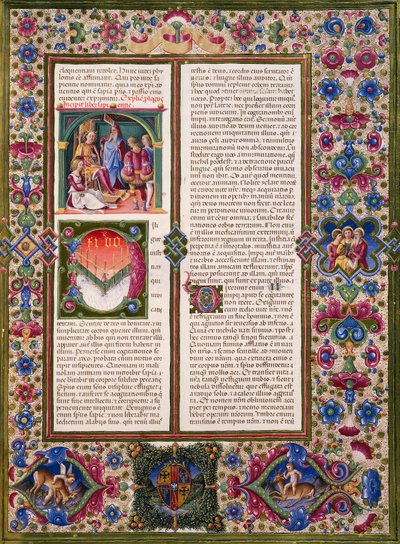 Il Libro della Sapienza, dal Volume I della Bibbia di Borso d