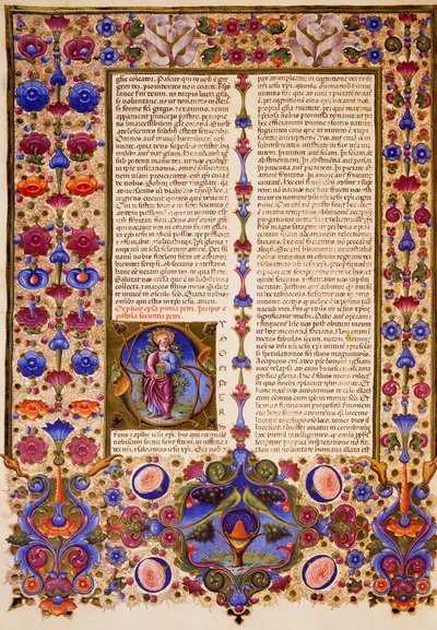 La seconda lettera di Pietro, dal Volume II della Bibbia di Borso d