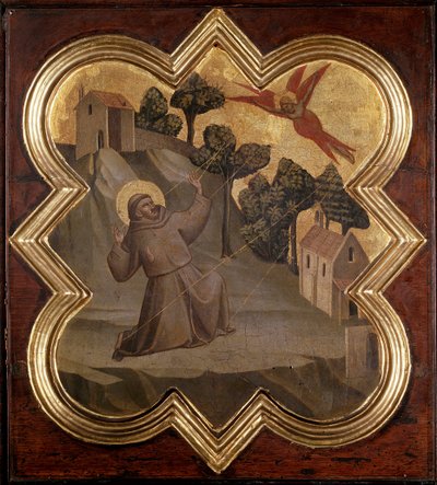 Vita di San Francesco: il santo riceve le stimmate da Taddeo Gaddi