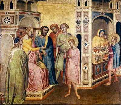 San Eligio davanti al re Clotario, c.1365 da Taddeo Gaddi