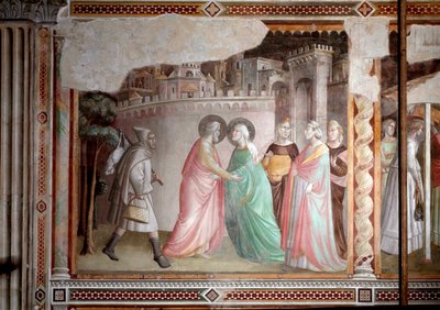 La vita della Vergine: incontro di Gioacchino e Anna alla porta d