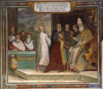 Papa Paolo III benedice il nipote Orazio Farnese da Taddeo Zuccari