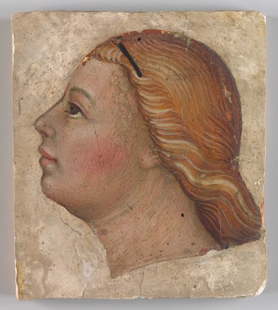 Testa di un angelo in profilo sinistro, ca. 1397 da Taddeo di Bartolo