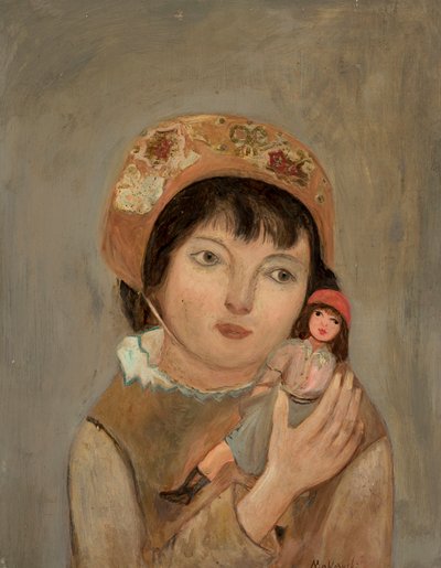 Bambina con una bambola da Tadeusz Makowski