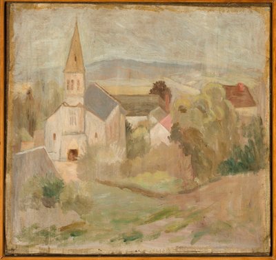 Paesaggio con chiesetta (La Comelle) da Tadeusz Makowski